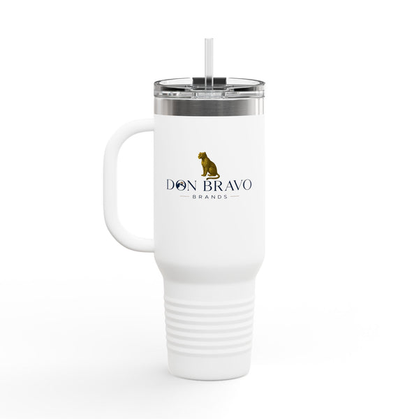 Don Bravo Brands Elite Thermal Tavel Mug:  40oz  Double-Wall  Stainless Steel Hydration Vessel