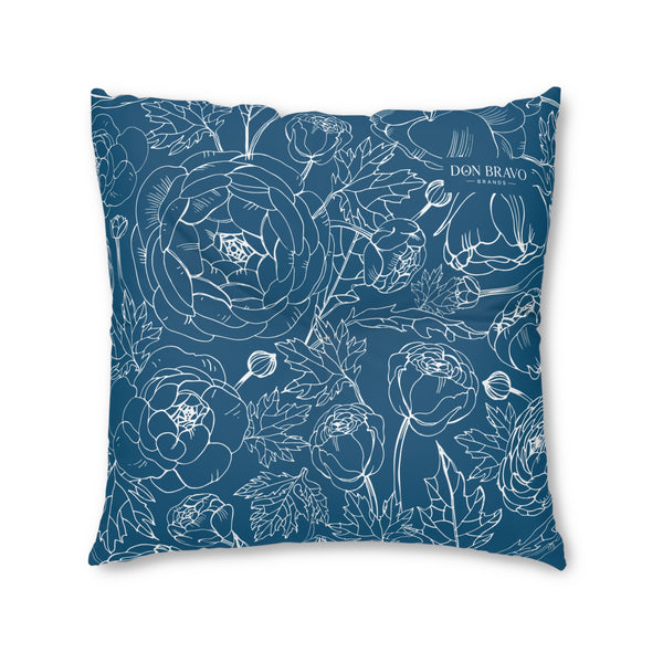 Don Bravo Tufted Floor Pillow 'Midnight Bloom' Edition