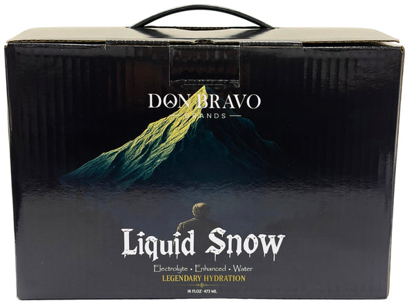 Don Bravo Brands Liquid Snow Bottled Water - Case of 6 Bottles