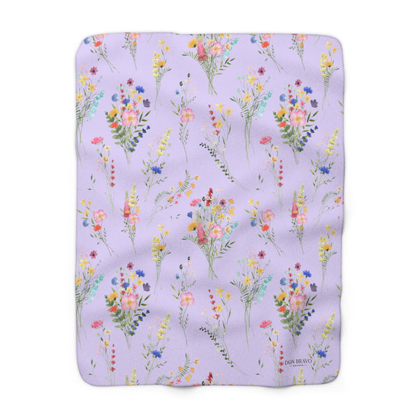Don Bravo Sherpa Fleece Blanket 'Lavender Bloom' Edition