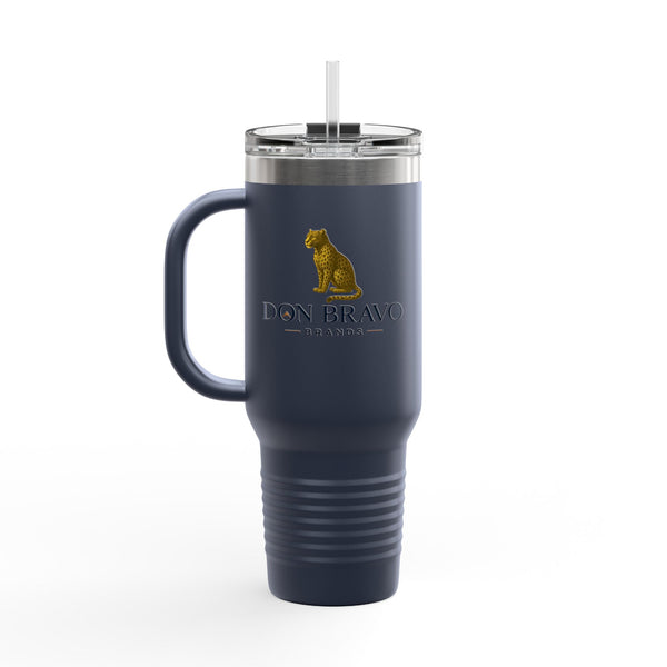 Don Bravo Brands Elite Thermal Tavel Mug:  40oz  Double-Wall  Stainless Steel Hydration Vessel