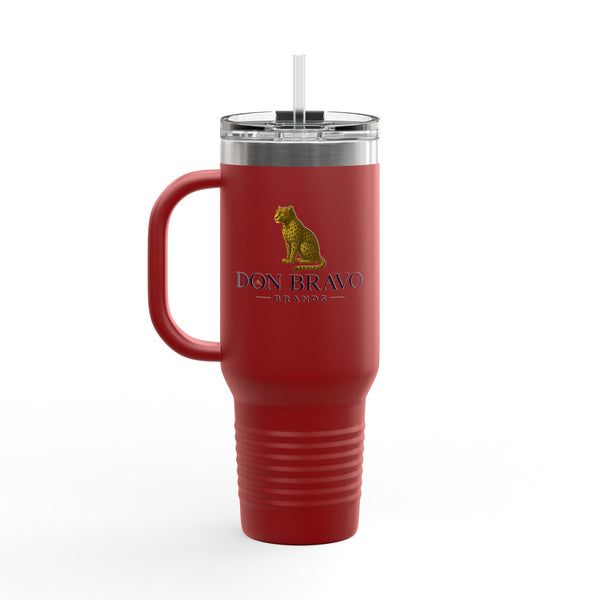 Don Bravo Brands Elite Thermal Tavel Mug:  40oz  Double-Wall  Stainless Steel Hydration Vessel