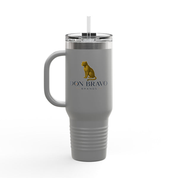 Don Bravo Brands Elite Thermal Tavel Mug:  40oz  Double-Wall  Stainless Steel Hydration Vessel