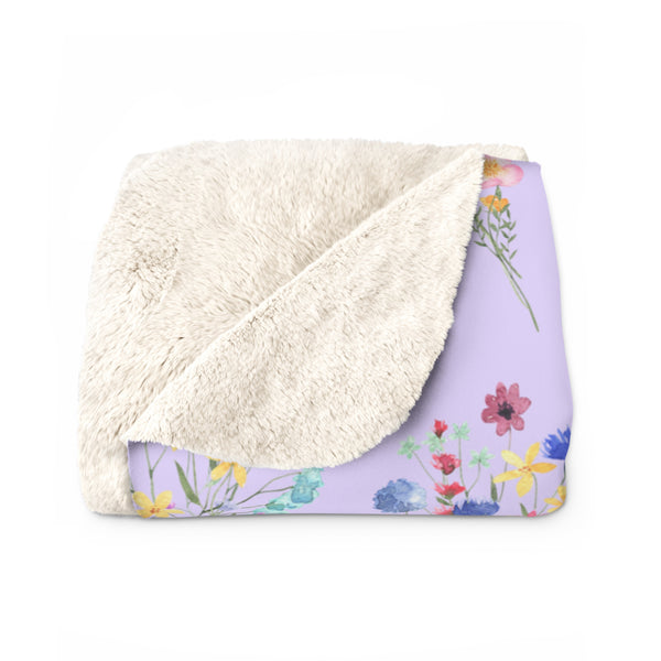Don Bravo Sherpa Fleece Blanket 'Lavender Bloom' Edition
