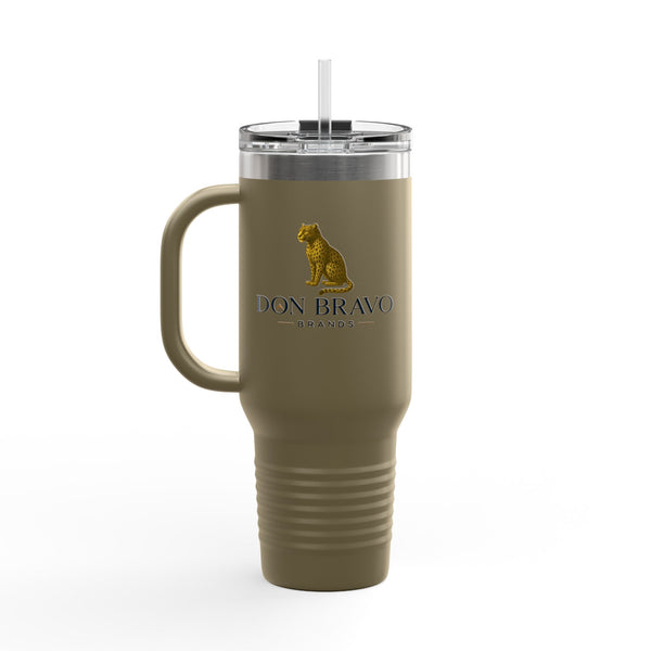 Don Bravo Brands Elite Thermal Tavel Mug:  40oz  Double-Wall  Stainless Steel Hydration Vessel
