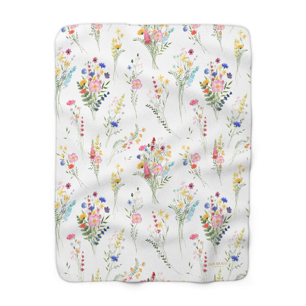 Don Bravo Sherpa Fleece Blanket 'Wildflower Meadow' Edition