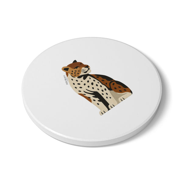 Don Bravo Regal Leopard Ceramic Coaster