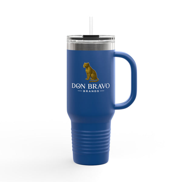 Don Bravo Brands Elite Thermal Tavel Mug:  40oz  Double-Wall  Stainless Steel Hydration Vessel