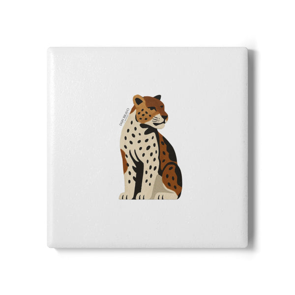 Don Bravo Regal Leopard Ceramic Coaster