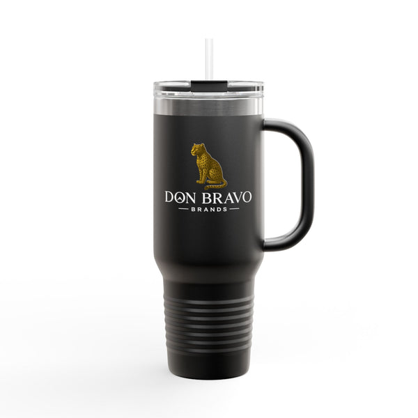 Don Bravo Brands Elite Thermal Tavel Mug:  40oz  Double-Wall  Stainless Steel Hydration Vessel