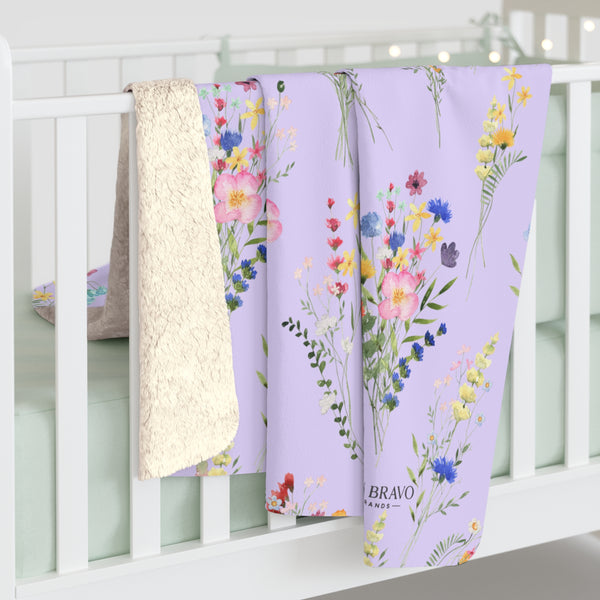 Don Bravo Sherpa Fleece Blanket 'Lavender Bloom' Edition