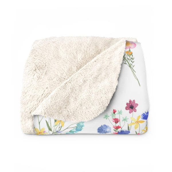 Don Bravo Sherpa Fleece Blanket 'Wildflower Meadow' Edition
