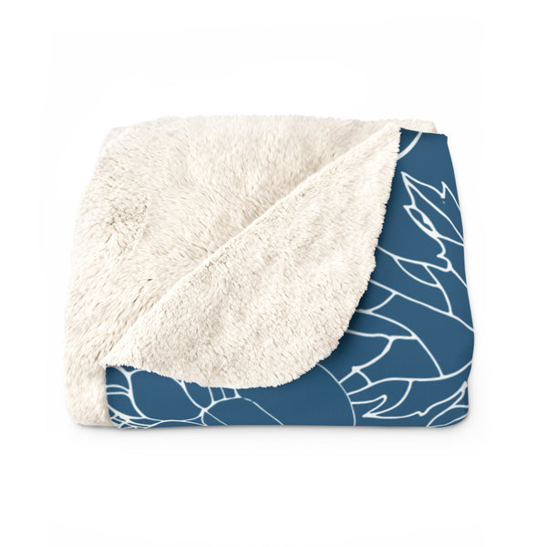 Don Bravo Sherpa Fleece Blanket 'Midnight Bloom' Edition