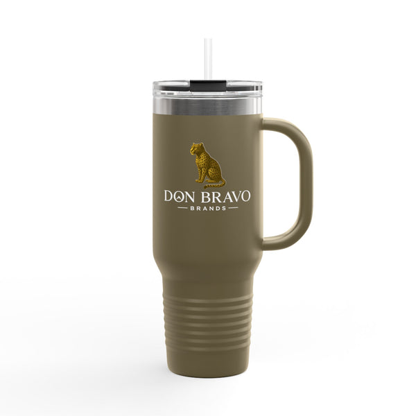 Don Bravo Brands Elite Thermal Tavel Mug:  40oz  Double-Wall  Stainless Steel Hydration Vessel
