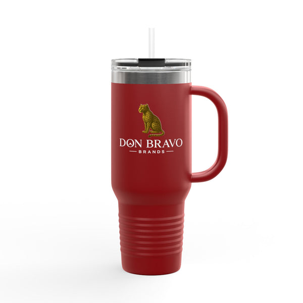 Don Bravo Brands Elite Thermal Tavel Mug:  40oz  Double-Wall  Stainless Steel Hydration Vessel