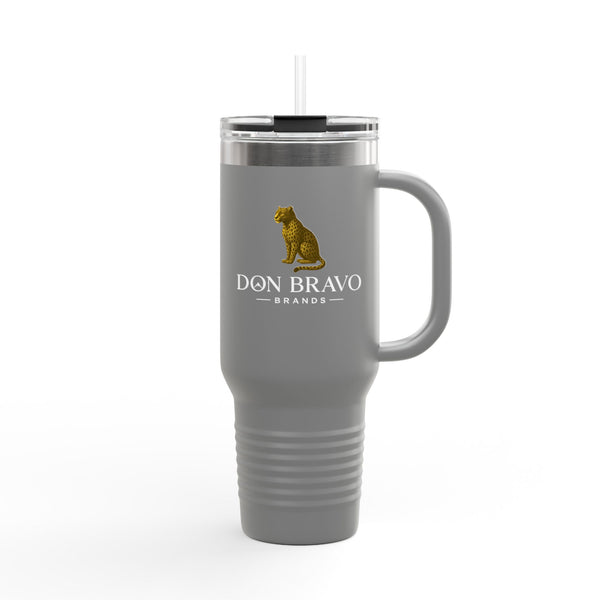 Don Bravo Brands Elite Thermal Tavel Mug:  40oz  Double-Wall  Stainless Steel Hydration Vessel