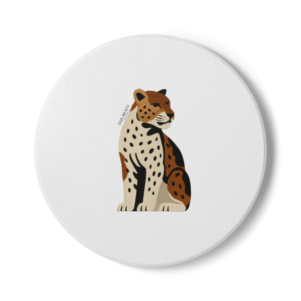 Don Bravo Regal Leopard Ceramic Coaster