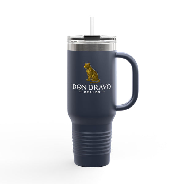Don Bravo Brands Elite Thermal Tavel Mug:  40oz  Double-Wall  Stainless Steel Hydration Vessel