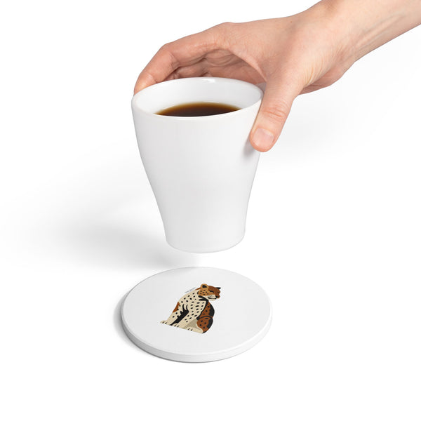 Don Bravo Regal Leopard Ceramic Coaster