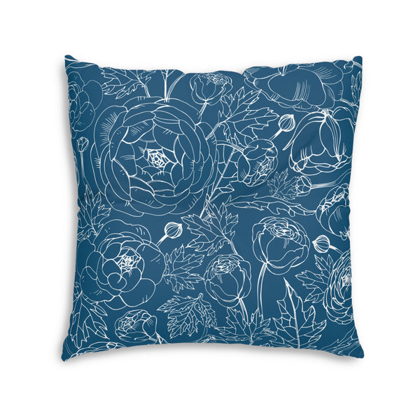 Don Bravo Tufted Floor Pillow 'Midnight Bloom' Edition