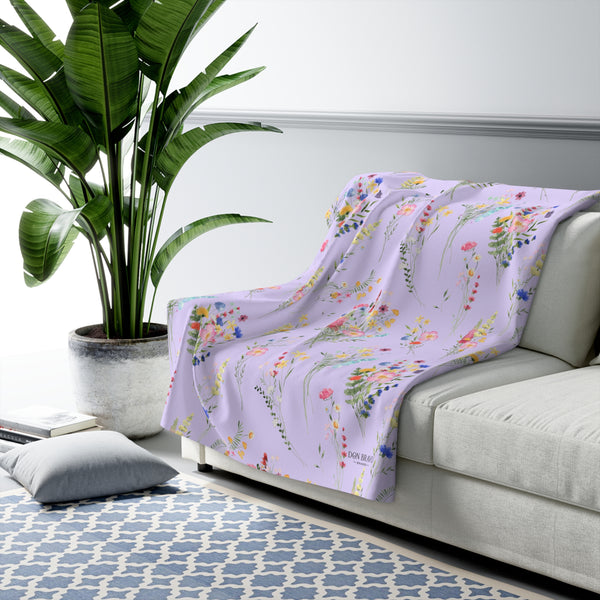 Don Bravo Sherpa Fleece Blanket 'Lavender Bloom' Edition