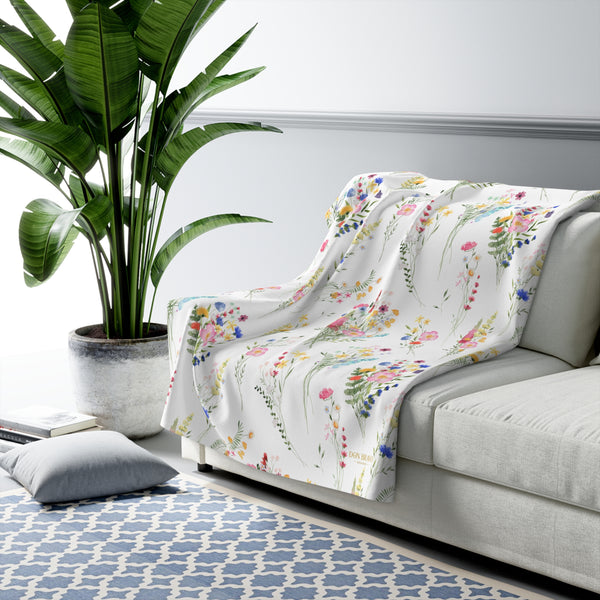 Don Bravo Sherpa Fleece Blanket 'Wildflower Meadow' Edition