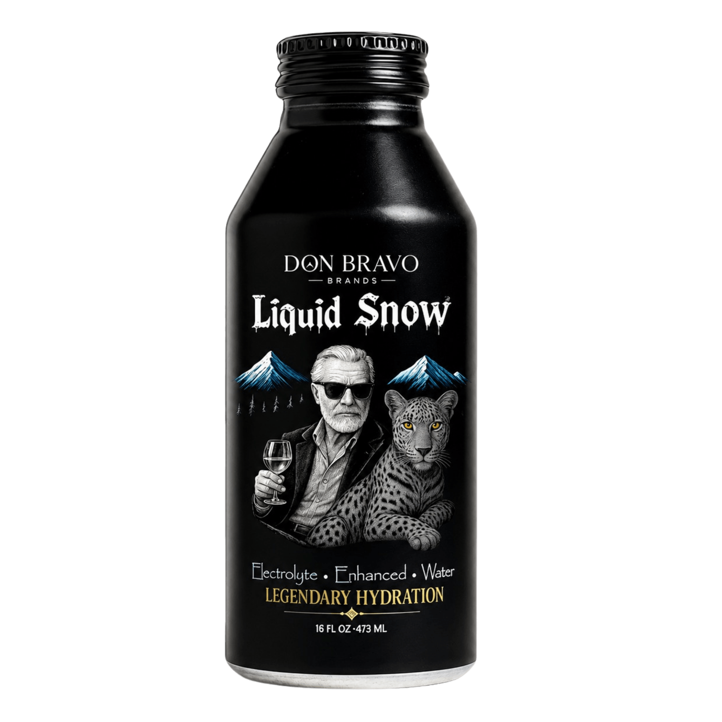 Single Liquid Snow aluminum bottle